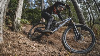 Guy Kesteven testing the Canyon Spectral CFR one of the best full-suspension mountain bikes