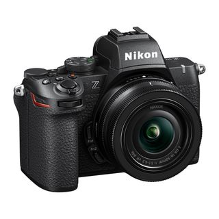 Nikon Z50 II mirrorless camera on a white background