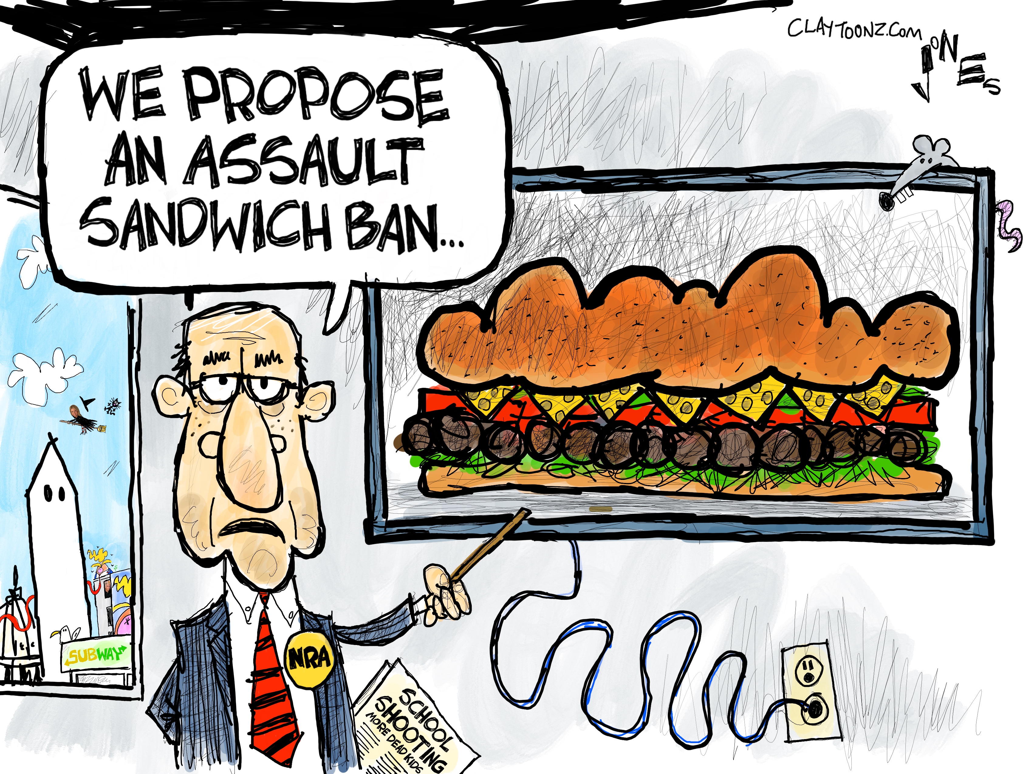 Political cartoon