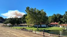 Smoke from the Alisal Fire.