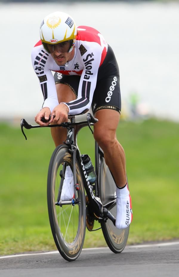 Fabian Cancellara (Switzerland) in full flight