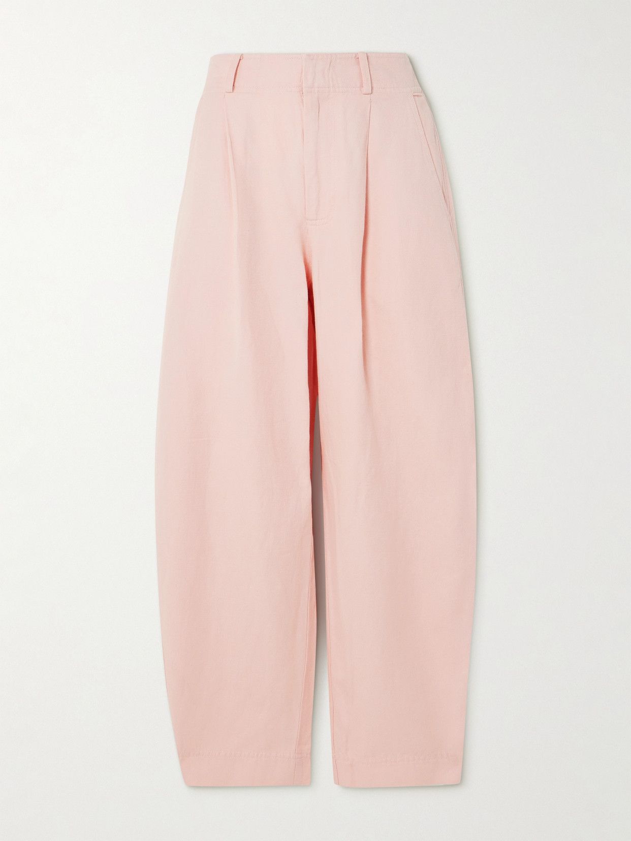 Bari Linen and Organic Cotton-Blend Tapered Pants