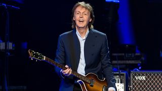 Singer-songwriter Sir Paul McCartney performs during U.S. 'Out There' tour at Wells Fargo Center on June 21, 2015 in Philadelphia, Pennsylvania.