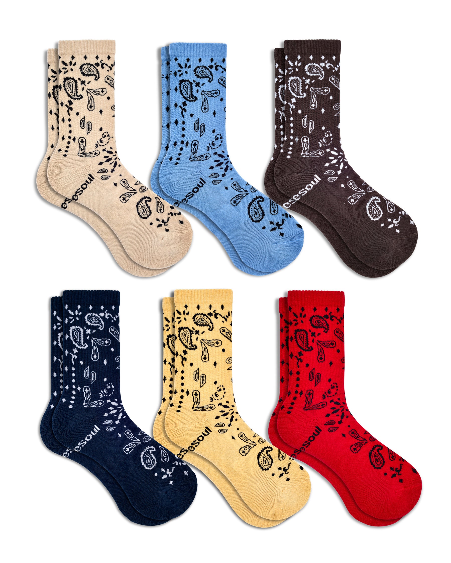 Double Soul, Rodeo High Sock 6 Pack Mixed