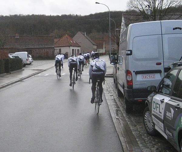 The riders take off with 150km of cobbles,