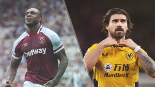 Michail Antonio of West Ham United and Ruben Neves of Wolves could both feature in the West Ham United vs Wolves live stream