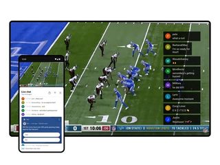 YouTube TV's live chat for the NFL Sunday Ticket.