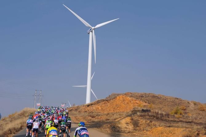 It was a lumpy day for the peloton