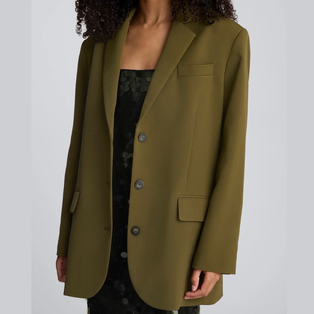 Kenneth Cole Three-Button Boyfriend Blazer