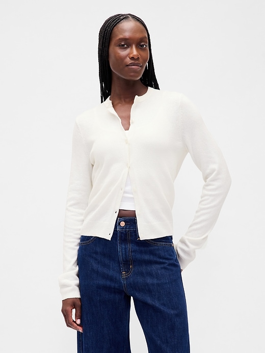 Cashsoft Crop Cardigan