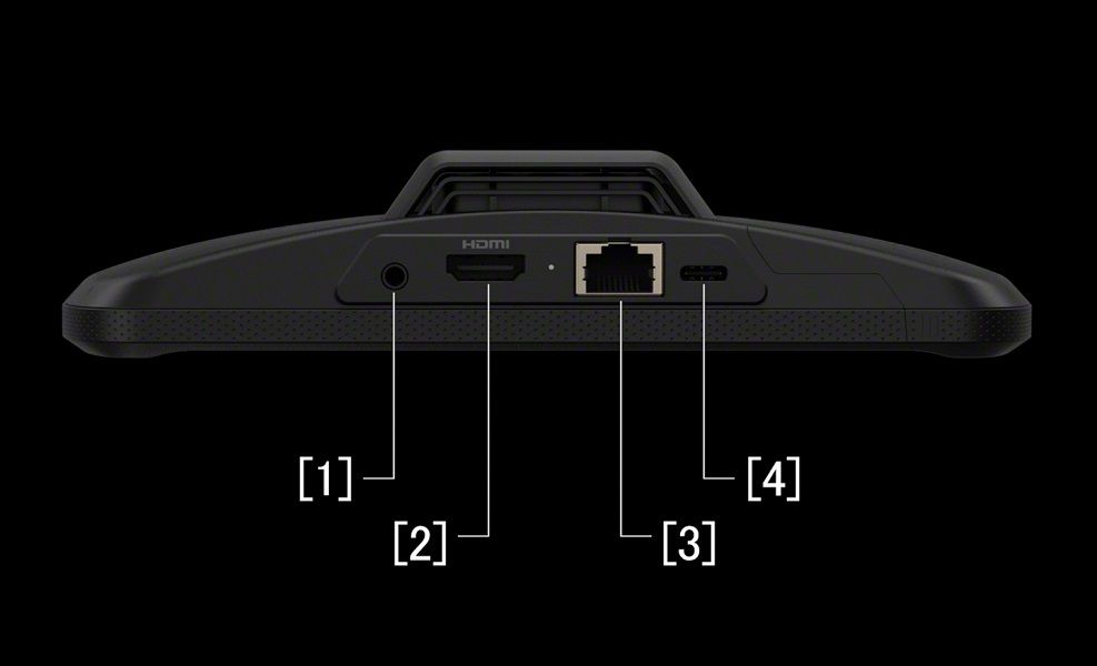 The multiple ports featured on the bottom of the Sony Xperia Stream gaming pack.