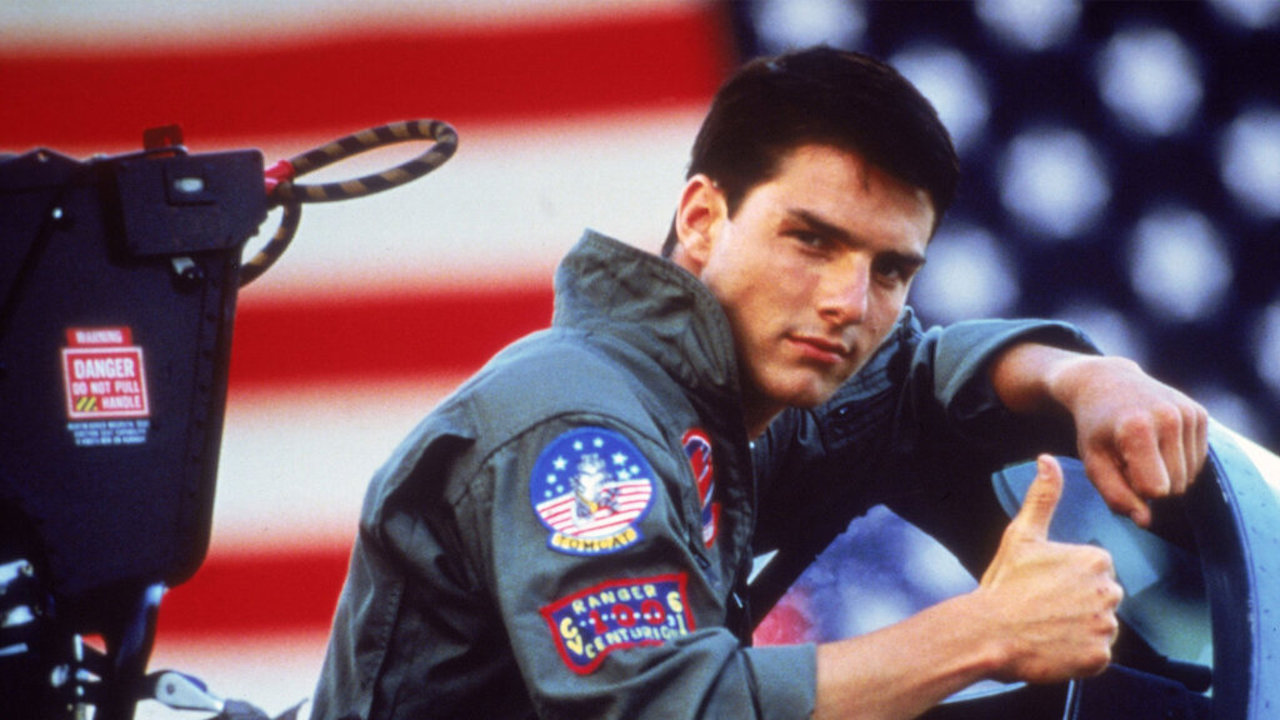 Tom Cruise as Maverick in Top Gun