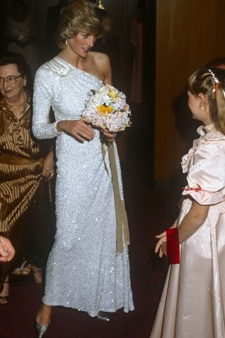 Princess Diana one shoulder dress