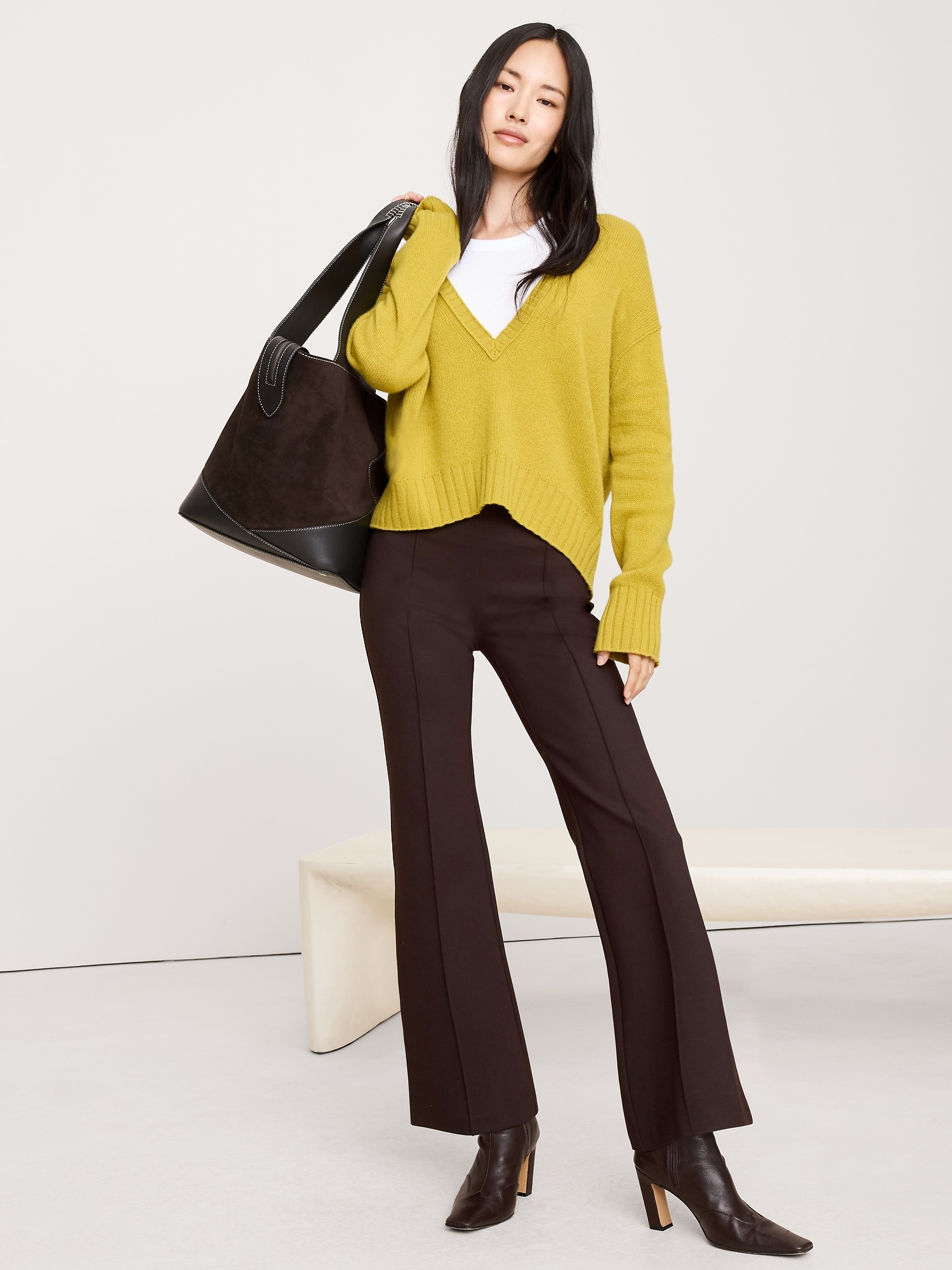 Crop Flare Everywhere Ponte Pull-On Pant