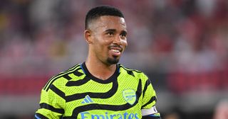 Arsenal star Gabriel Jesus, linked with Real Madrid, during the MLS All-Star Game between Arsenal FC and MLS All-Stars at Audi Field on July 19, 2023 in Washington, DC.