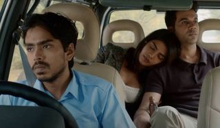Ansuman Bhagat, Priyanka Chopra, and Sourav Kumar in The White Tiger (2021)