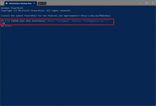 PowerShell command to check wireless signal