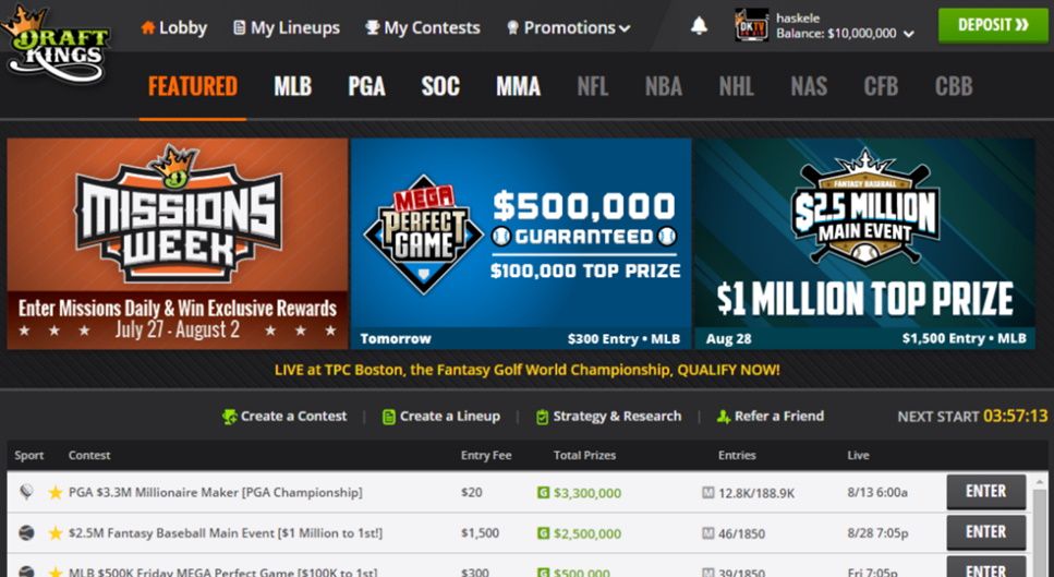 FanDuel vs DraftKings which is the best daily fantasy and sportsbook