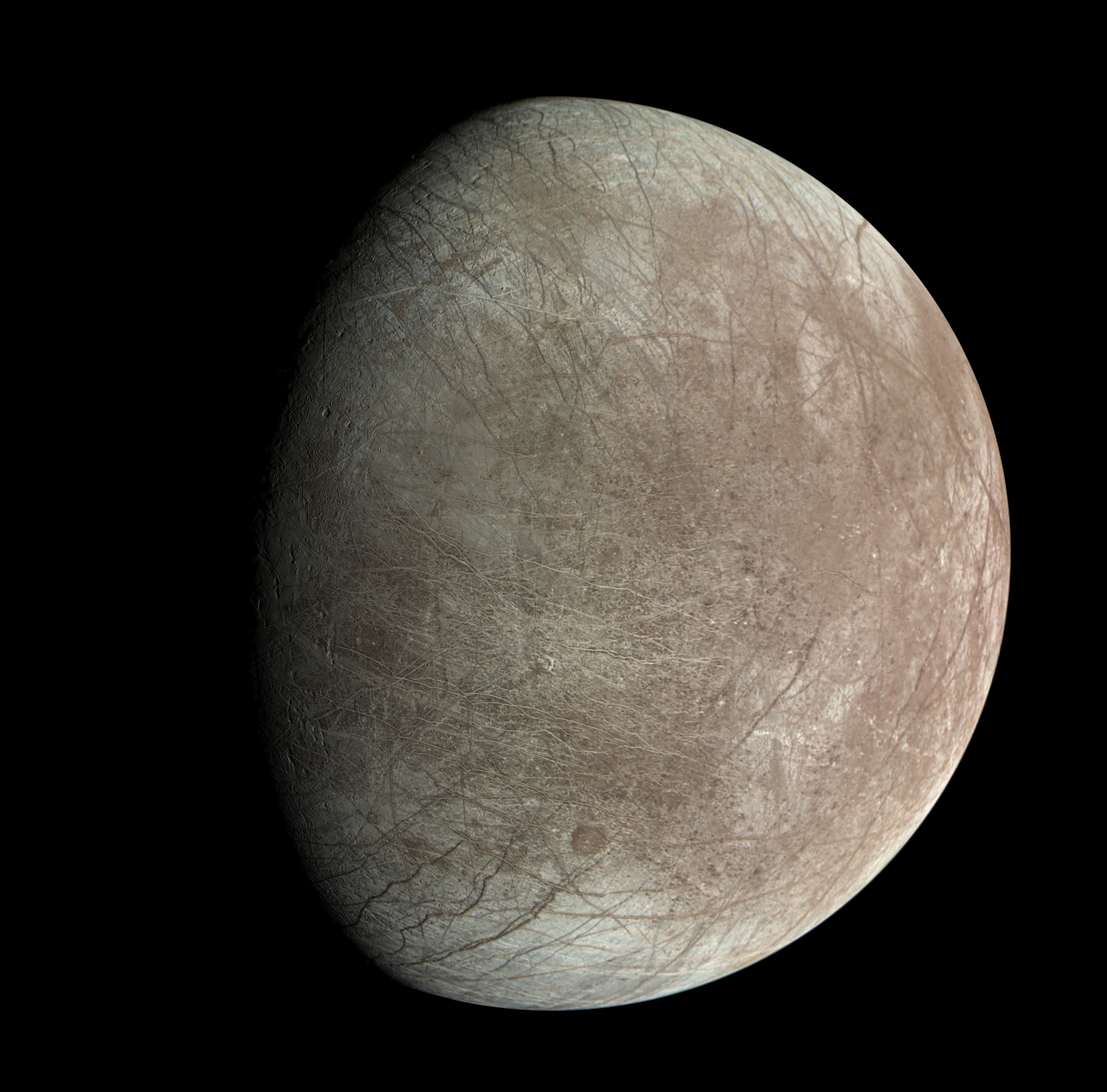 La sonda Juno de la NASA captura fascinantes imágenes de alta resolución de Europa, la luna helada de Júpiter