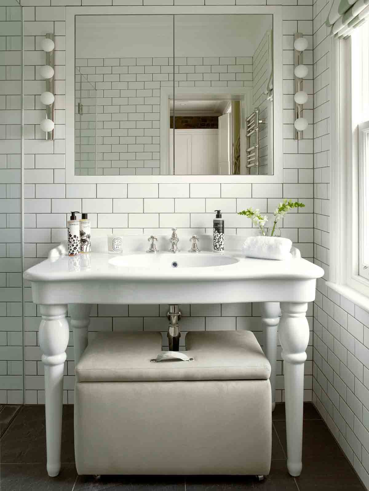 Style classique : lavabo