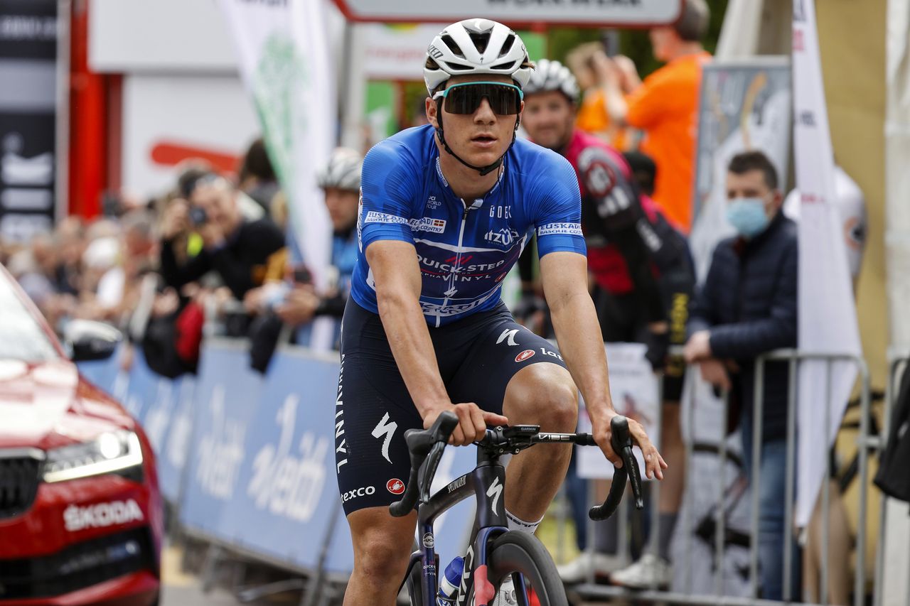 Itzulia Basque Country 2022 - 61st Edition - 4th stage Vitoria Gasteiz - Zamudio 185,6 km - 07/04/2022 - Remco Evenepoel (BEL - Quick-Step Alpha Vinyl Team) - photo Luis Angel Gomez/SprintCyclingAgency&Acirc;&copy;2022