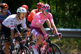 Giro d’Italia leader Tadej Pogačar justifies staying near front in bunch sprint - ‘I always ride like this’