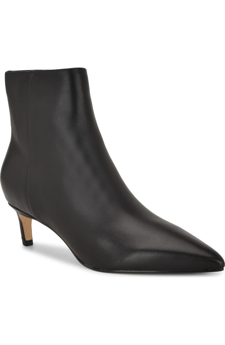 Brite Pointed Toe Kitten Heel Bootie