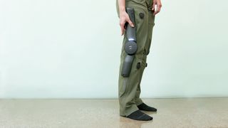 Arc&#039;teryx MO/GO electric hiking pants on a user wearing them out in nature