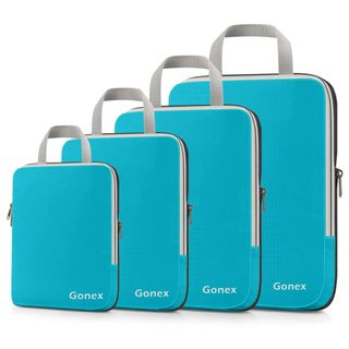 Blue Gonex compression packing cubes