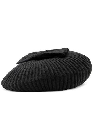 ribbed knit beret