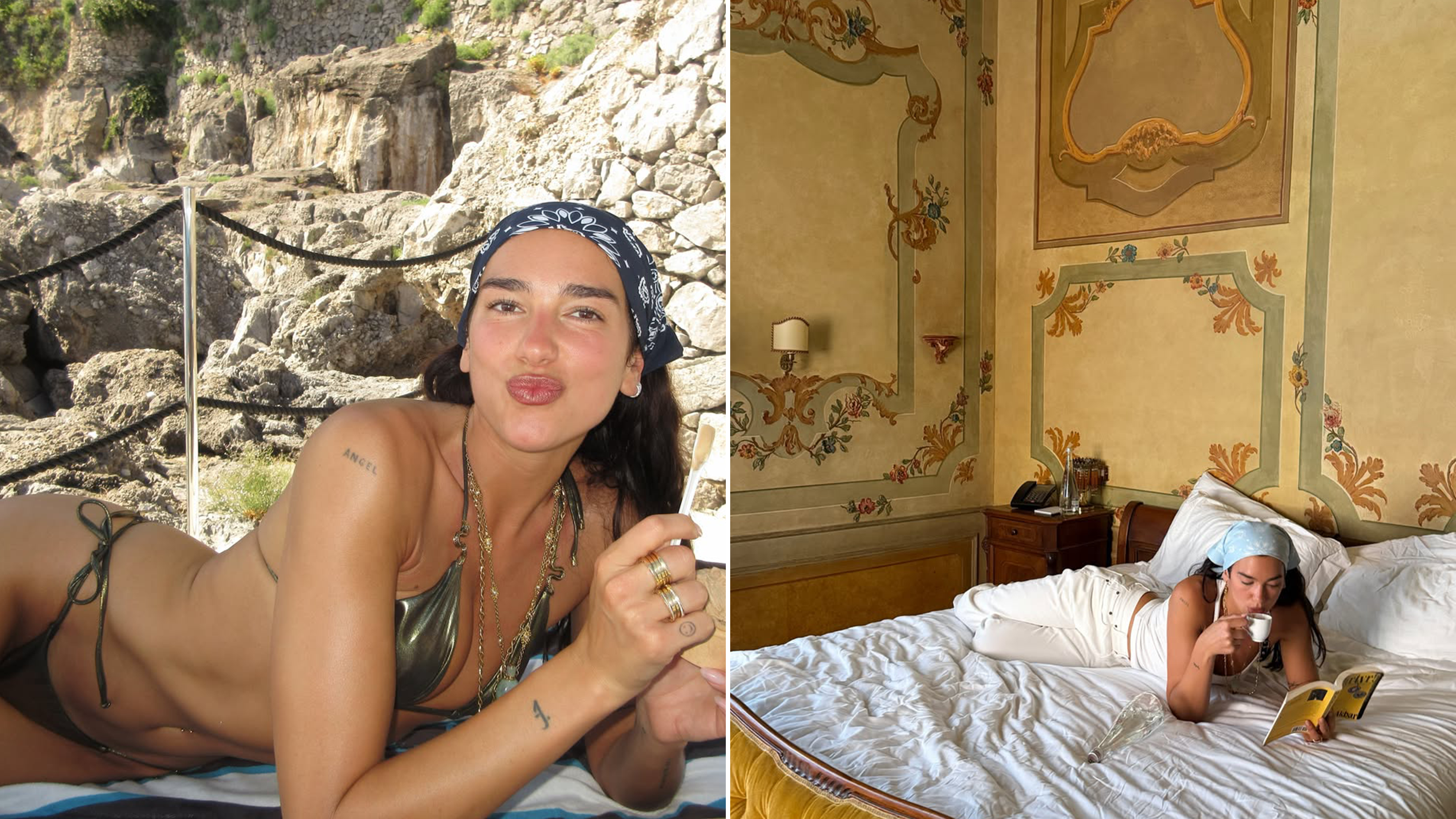 Dua Lipa on her honeymoon in Italy with Callum Turner: every hotel they stayed at.