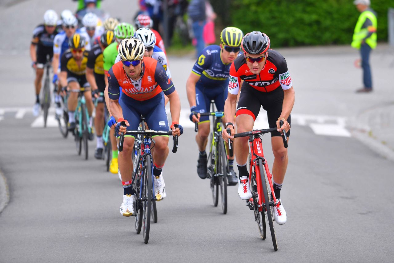 Sonny Colbrelli and Silvan Dillier on the attack