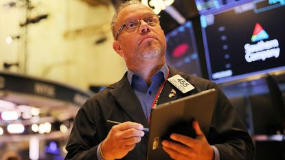 Trader on the New York Stock Exchange