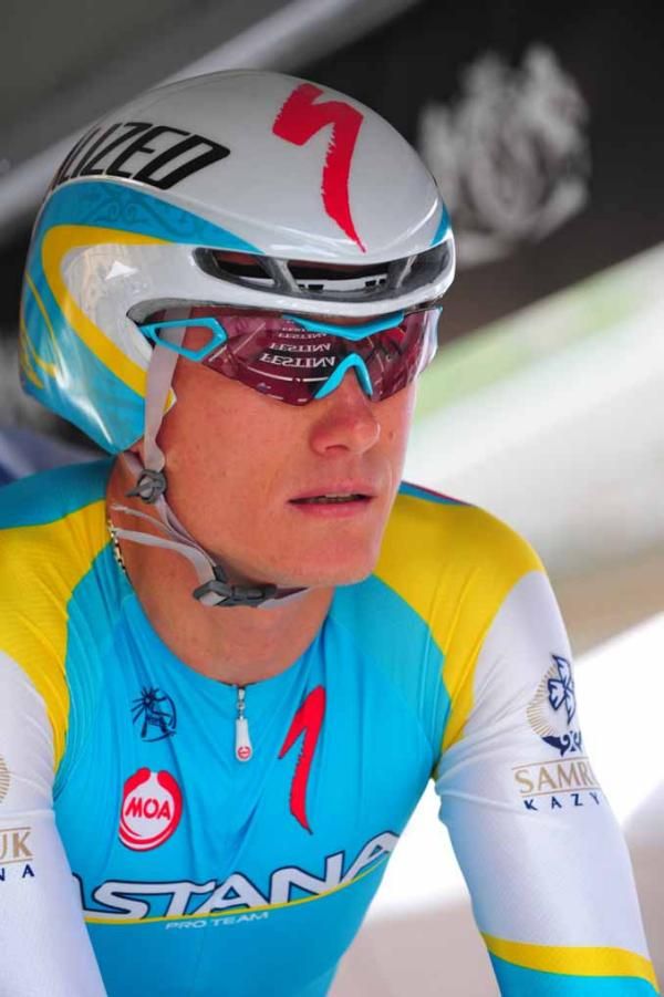 Alexandre Vinokourov (Astana) in the start house.