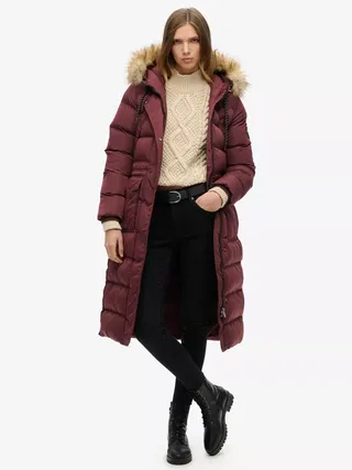 Superdry Everest Faux Fur Longline Jacket