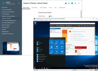 HPE iLO5 management controller power controls