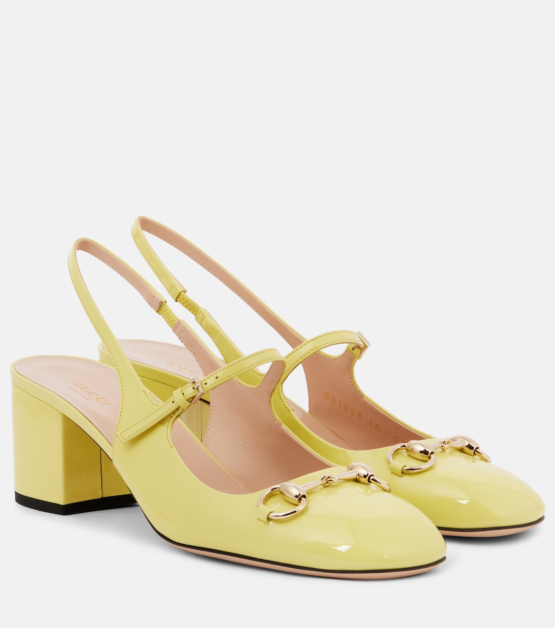 Horsebit 55 patent leather sloundback Pumps