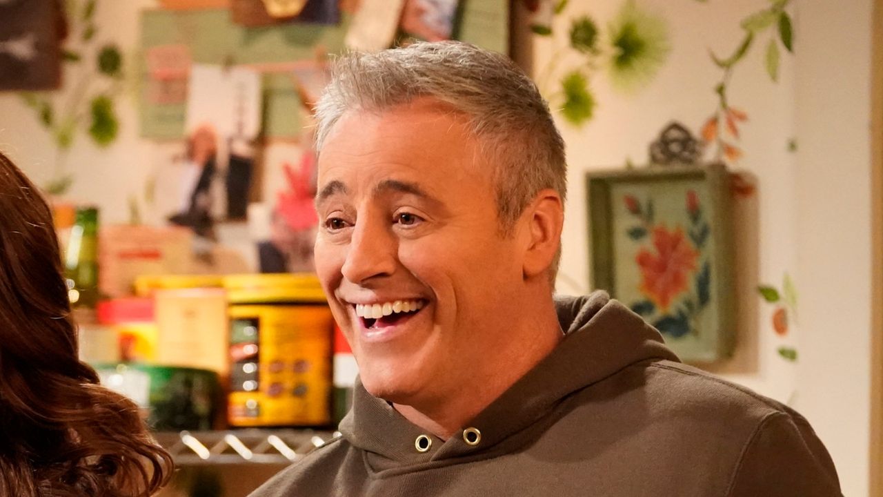 Matt LeBlanc memes took over the Internet this weekend after the Friends star accidentally revealed his inner Irish dad LOS ANGELES - DECEMBER 12: &quot;Adam and Andi See Other People&quot; - Adam and Andi attempt to spice up their social life by making new friends, on MAN WITH A PLAN, Thursday, May 28 (8:31-9:01 PM, ET/PT) on the CBS Television Network. Pictured (L-R): Liza Snyder as Andi and Matt LeBlanc as Adam. (Photo by Greg Gayne/CBS via Getty Images)