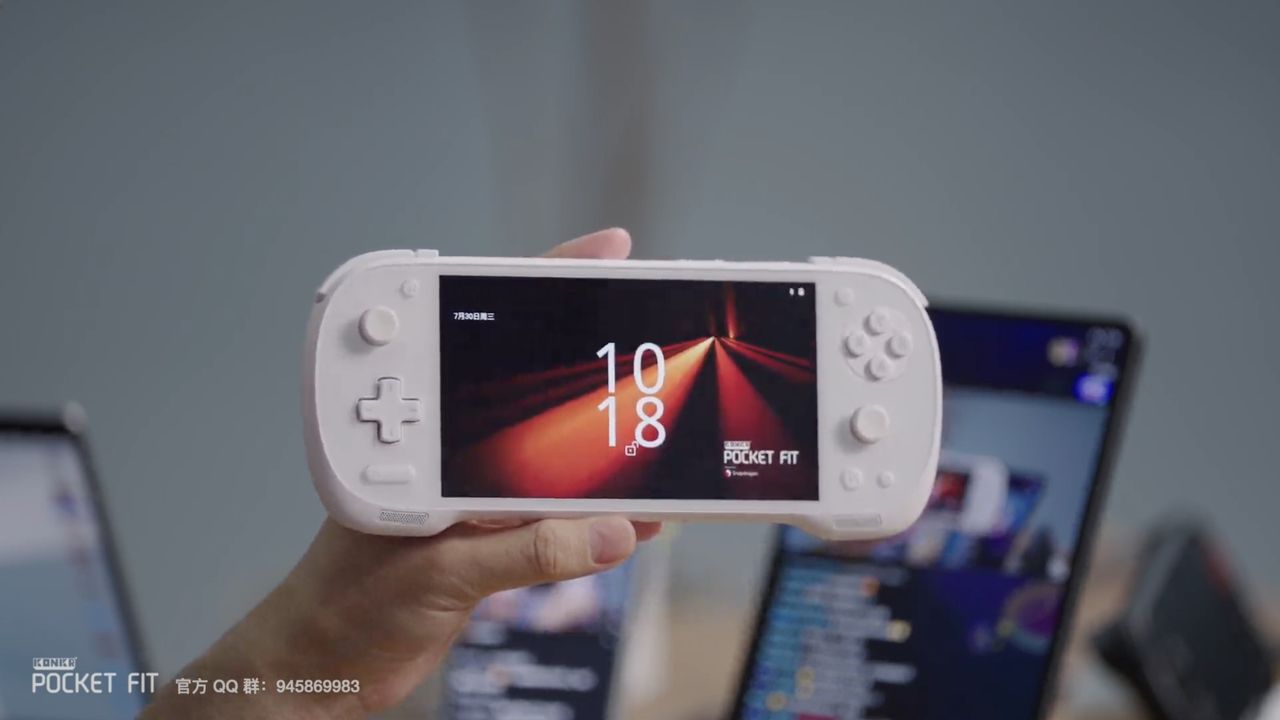 KONKR Pocket FIT in-hand during AYANEO Livestream