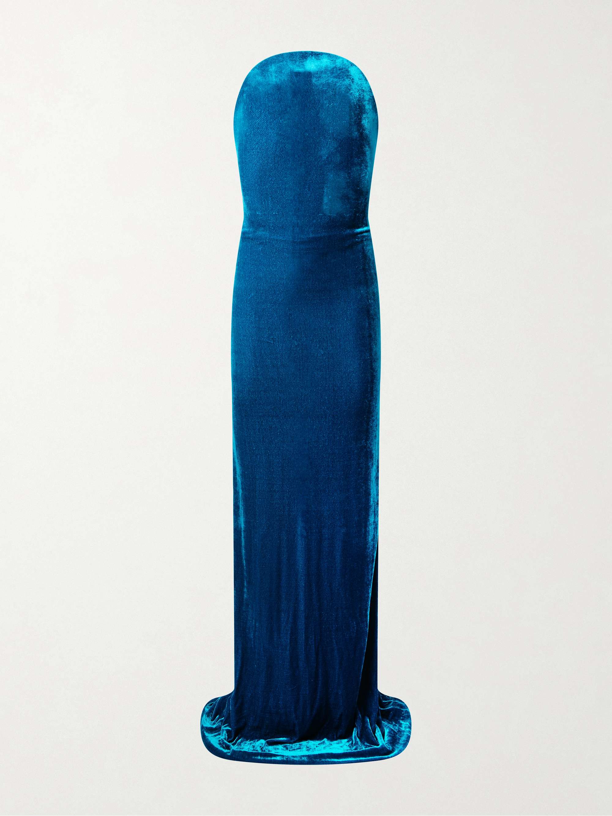 Strapless Velvet Gown
