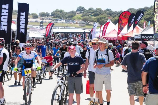 Thousands of bike enthusiasts poured into the Sea Otter venue today