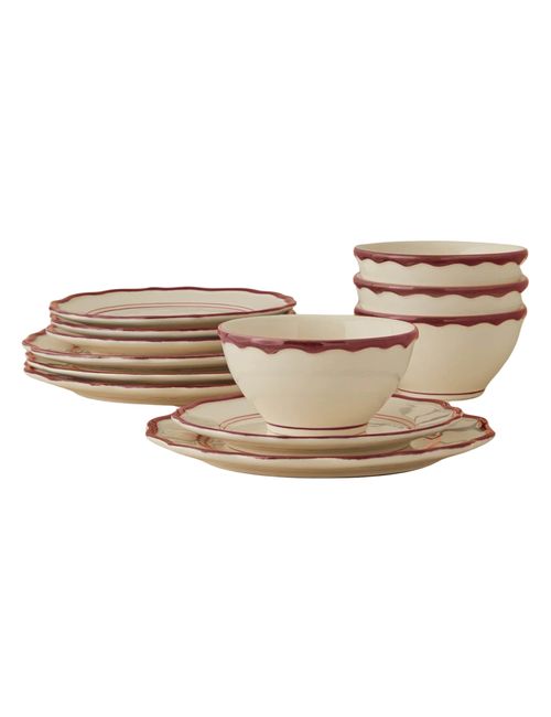 Stoneware Dinnerware by Maison Madison - 12 Piece Set