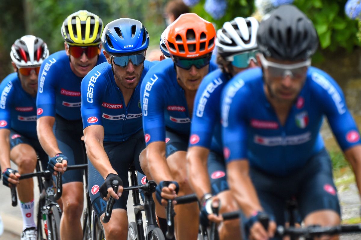 2020 UEC Road European Championships Men Elite Road Race Plouay Plouay 17745 km 26082020 Giacomo Nizzolo Italy photo Dario BelingheriBettiniPhoto2020