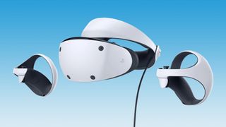 PSVR 2 headset and PSVR Sense Controllers