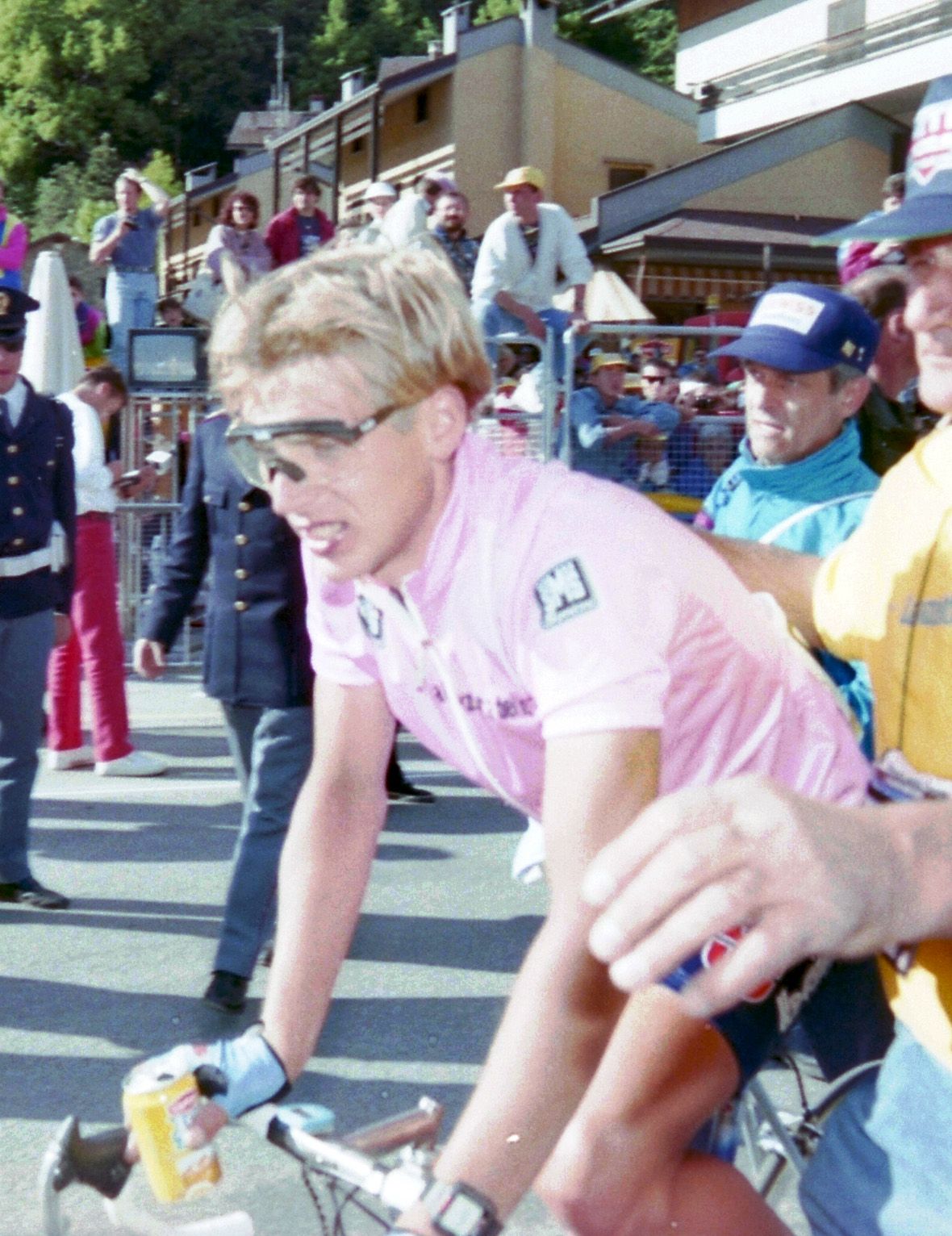 Berzin beyond the finish line