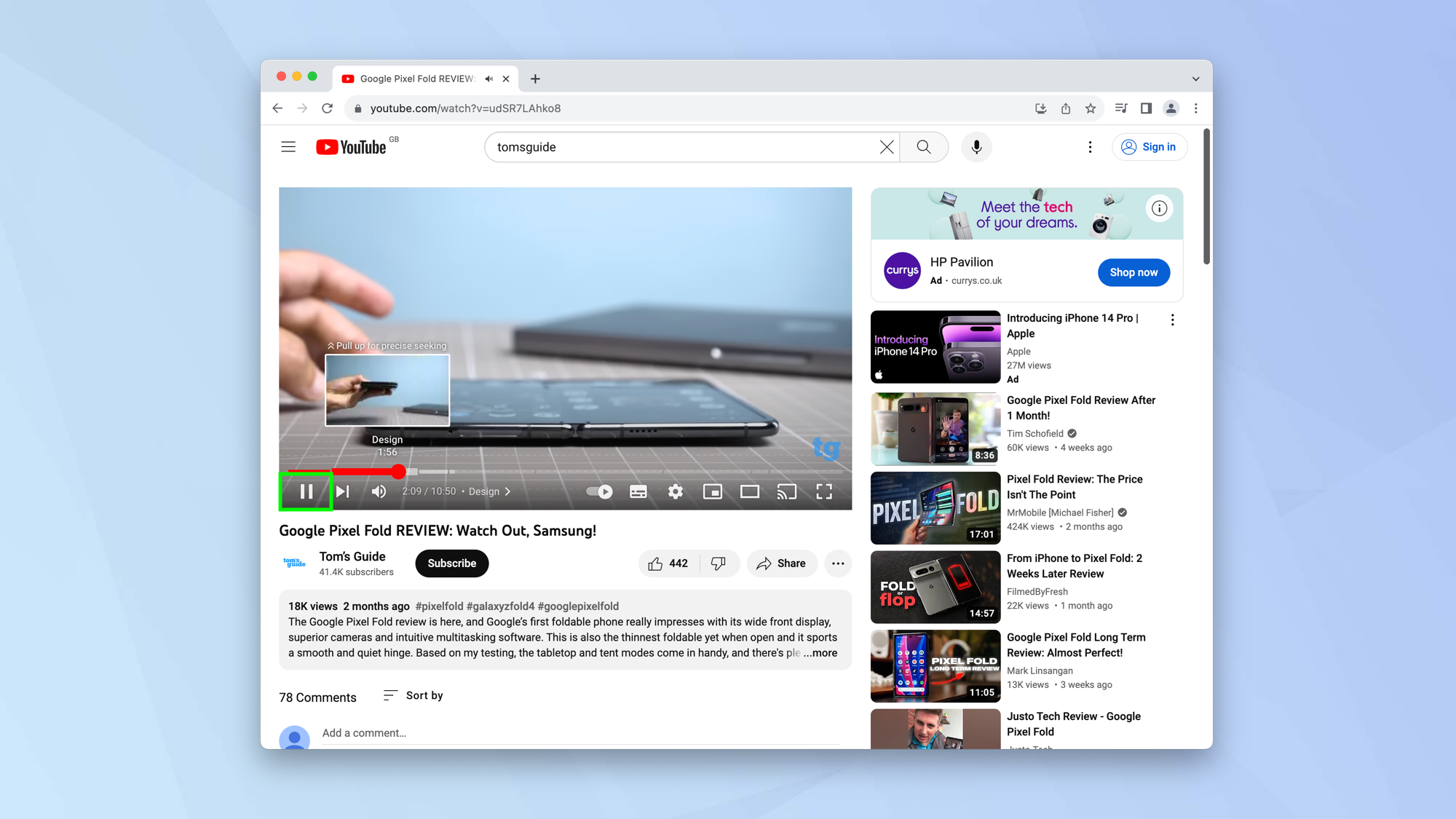كيفية التقاط لقطات شاشة من مقاطع الفيديو في Chrome