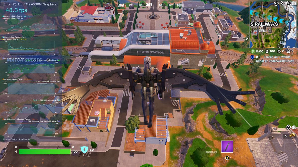 Lenovo LOQ 15IAX9I running Fortnite