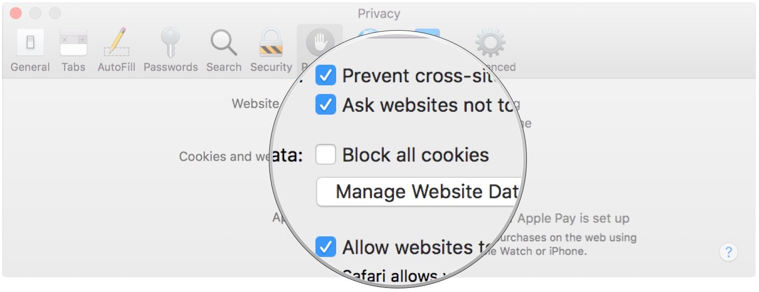 Click Block all cookies