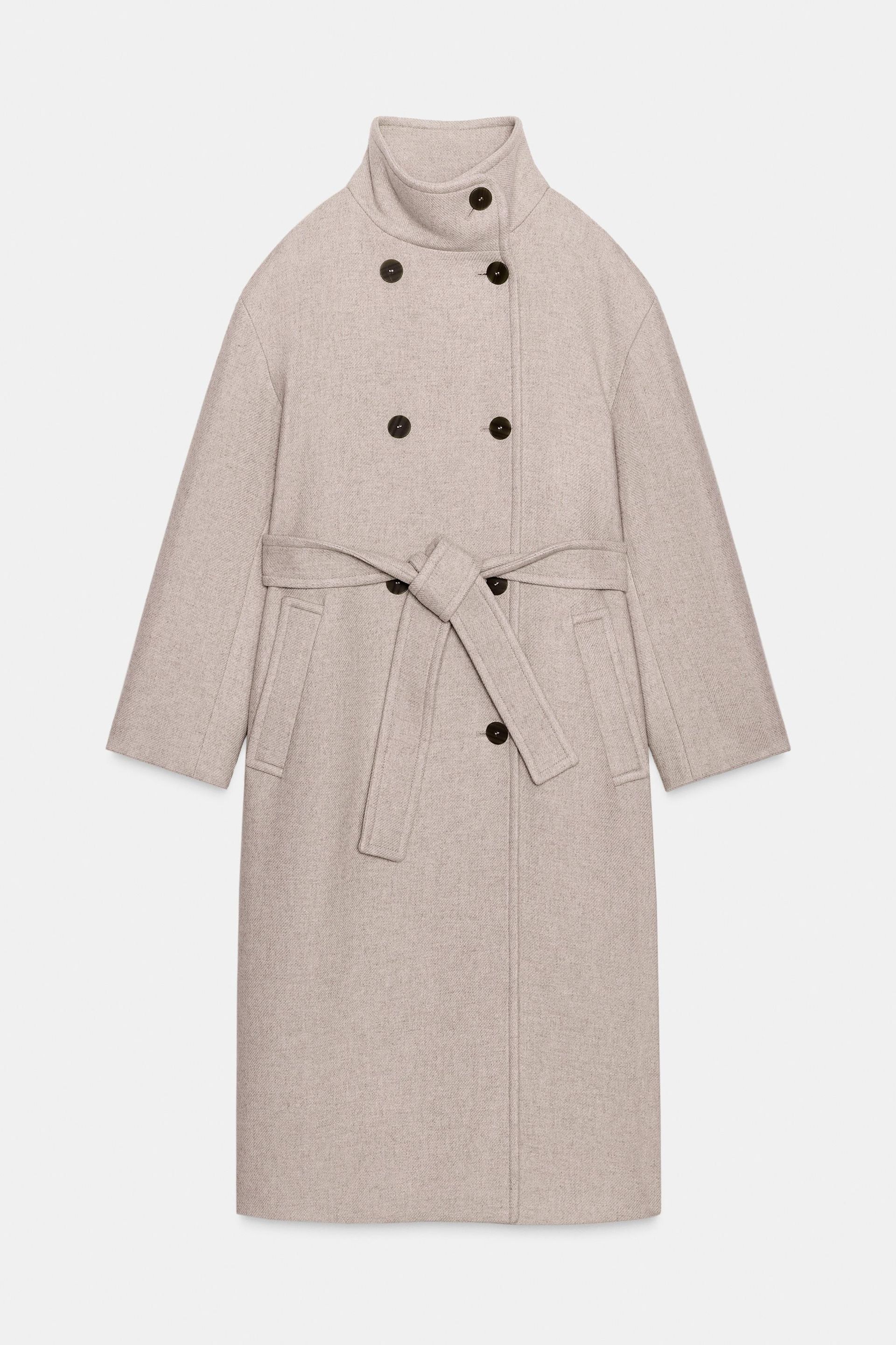 Oversized High-Neck Coat Zw Collection Limited Edition