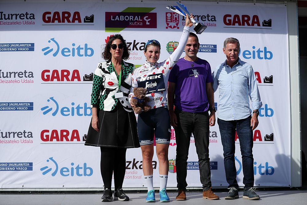Elisa Longo Borghini (Trek-Segafredo) mountain leader at Emakumeen Bira